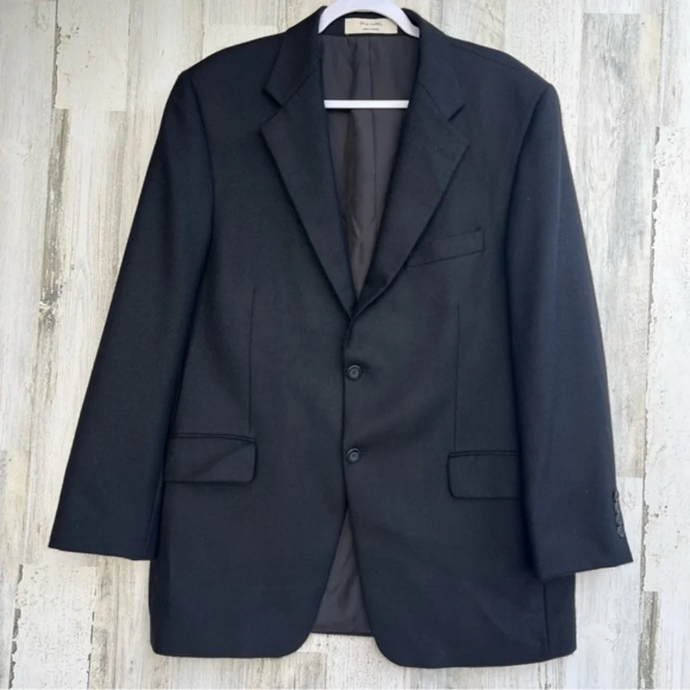Loro Piana Men’s 100% Cashmere Black Blazer - Size 42R